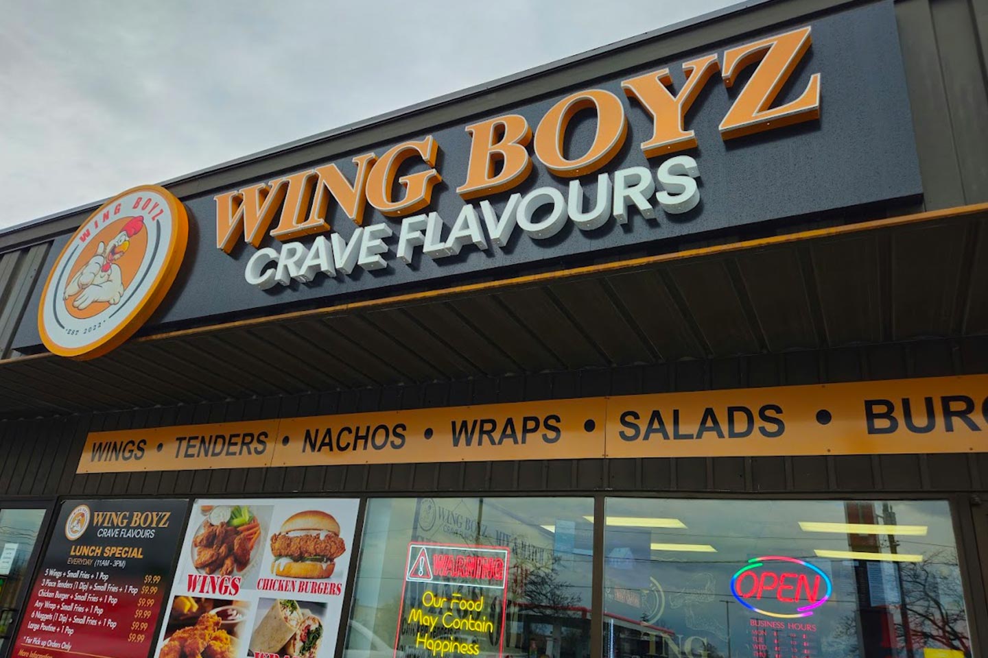 Wing Boyz Front of Building